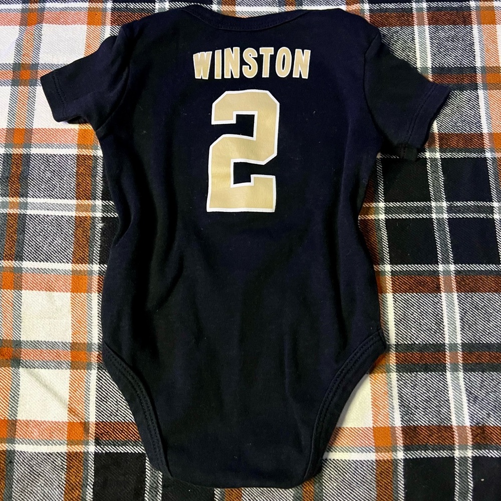 ✨Black New Orleans Saints Jameis Winston Onesie✨